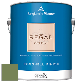 Benjamin Moore 549 Regal Select Waterborne Interior Eggshell Finish краска цвет 546 Courtyard Green