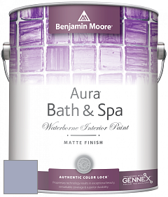 Benjamin Moore Aura 532 Bath & Spa Waterborne Interior Paint Matte Finish краска цвет 1412 Central Mauve