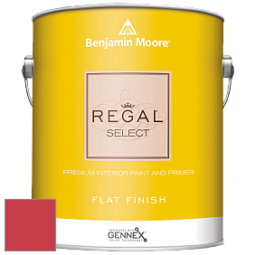 Benjamin Moore 547 Regal Select Waterborne Interior Flat Finish краска цвет 2002-20 Bull's Eye Red