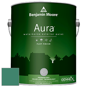 Benjamin Moore Aura 629 Waterborne Exterior Flat Finish краска цвет 609 Lucky Shamrock