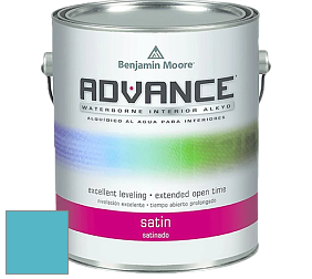 Benjamin Moore 792 Advance Interior Paint-Satin эмаль цвет 768 Atlantis Blue