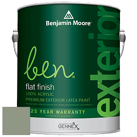 Benjamin Moore Ben 541 Waterborne Exterior Flat Finish краска цвет 467 High Park