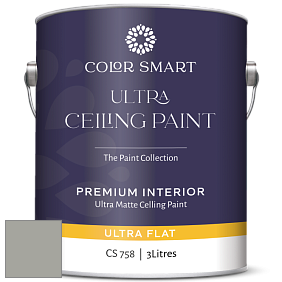 COLOR SMART CS 758 ULTRA CEILING PAINT ультраматовая краска цвет 1482 Sabre Gray