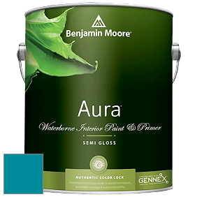 Benjamin Moore Aura 528 Waterborne Interior Semi-gloss Finish краска цвет 762 Pacific Palisades