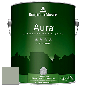 Benjamin Moore Aura 629 Waterborne Exterior Flat Finish краска цвет AF-470 