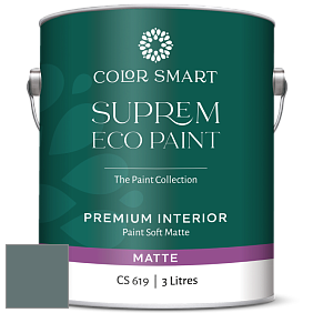 COLOR SMART CS 619 SUPREM ECO PAINT матовая краска цвет NCS S 6010-B50G 