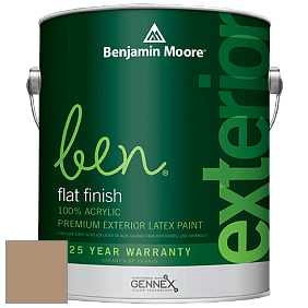 Benjamin Moore Ben 541 Waterborne Exterior Flat Finish краска цвет AF-125 
