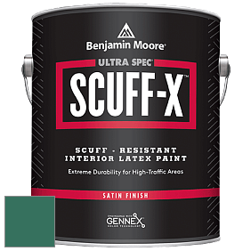 Benjamin Moore 486 Ultra Spec SCUFF-X Interior Satin Finish краска цвет 2047-20 Manor Green