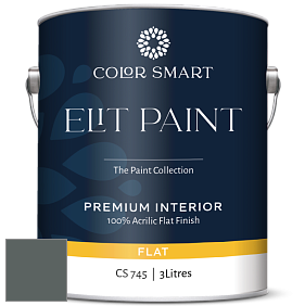 COLOR SMART CS 745 ELIT PAINT глубокоматовая моющаяся краска цвет NCS S 7005-B80G 