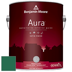 Benjamin Moore Aura 631 Waterborne Exterior Satin Finish краска цвет 2044-10 Green