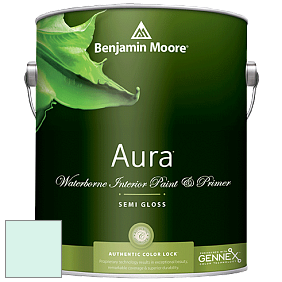 Benjamin Moore Aura 528 Waterborne Interior Semi-gloss Finish краска цвет 2045-70 Soft Green