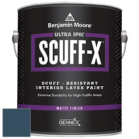Benjamin Moore 484 Ultra Spec SCUFF-X Interior Matte Finish краска цвет 2059-10 Marine Blue
