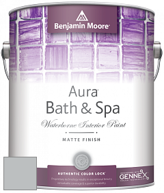 Benjamin Moore Aura 532 Bath & Spa Waterborne Interior Paint Matte Finish краска цвет AF-695 