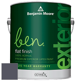 Benjamin Moore Ben 541 Waterborne Exterior Flat Finish краска цвет 1428 Wood Violet