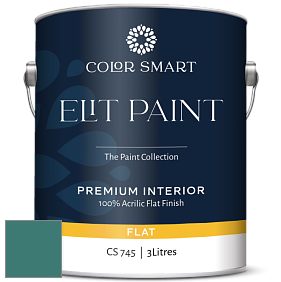 COLOR SMART CS 745 ELIT PAINT глубокоматовая моющаяся краска цвет 672 Intercoastal Green