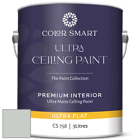 COLOR SMART CS 758 ULTRA CEILING PAINT ультраматовая краска цвет 1577 Arctic Gray