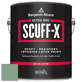 Benjamin Moore 486 Ultra Spec SCUFF-X Interior Satin Finish краска цвет 628 Winchester Sage