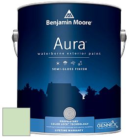 Benjamin Moore Aura 632 Waterborne Exterior Semi-Gloss Finish краска цвет 548 Pastel Green