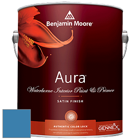 Benjamin Moore Aura 526 Waterborne Interior Satin Finish покрытие цвет NCS S 3050-R90B 