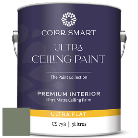COLOR SMART CS 758 ULTRA CEILING PAINT ультраматовая краска цвет 468 Cambridge Green