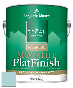 Benjamin Moore W105 Regal Select Exterior Paint-MoorLife Flat Finish краска цвет 723 Spring Rain