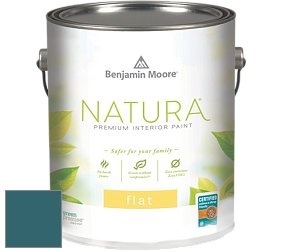 Benjamin Moore 512 Natura Interior Flat Finish матовая краска цвет 728 Bermuda Turquoise