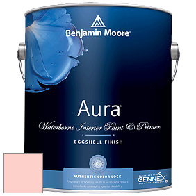 Benjamin Moore Aura 524 Waterborne Interior Eggshell Finish краска цвет 001 Pink Powderpuff