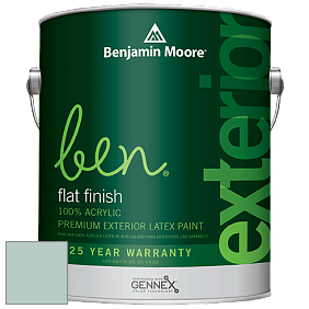 Benjamin Moore Ben 541 Waterborne Exterior Flat Finish краска цвет 709 Heavenly Blue