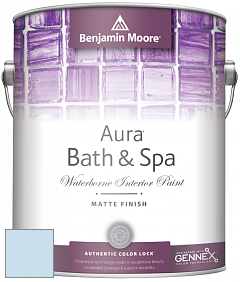 Benjamin Moore Aura 532 Bath & Spa Waterborne Interior Paint Matte Finish краска цвет NCS S 0515-R90B 