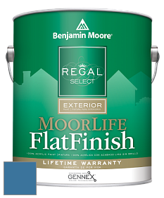 Benjamin Moore W105 Regal Select Exterior Paint-MoorLife Flat Finish краска цвет 811 Old Glory