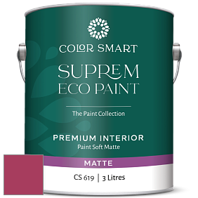 COLOR SMART CS 619 SUPREM ECO PAINT матовая краска цвет 2079-20 Blushing Red