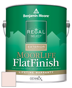 Benjamin Moore W105 Regal Select Exterior Paint-MoorLife Flat Finish краска цвет 887 Pink Cloud