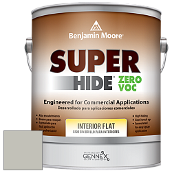 Benjamin Moore 355 Super Hide Zero Voc Interior Flat краска цвет 1557 Silver Song