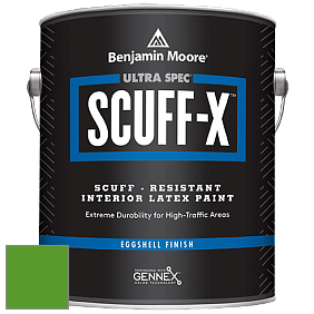 Benjamin Moore 485 Ultra Spec SCUFF-X Interior Eggshell Finish краска цвет 2032-10 Neon Green