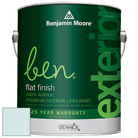 Benjamin Moore Ben 541 Waterborne Exterior Flat Finish краска цвет 2052-70 Ice Blue