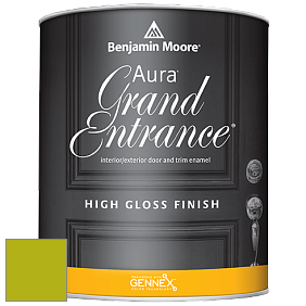 Benjamin Moore Aura 148 Grand Entrance High Gloss эмаль цвет 2027-20 Spring Moss
