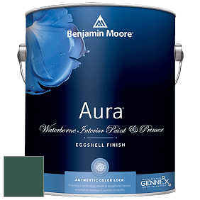 Benjamin Moore Aura 524 Waterborne Interior Eggshell Finish краска цвет 2052-10 Ocean Tropic