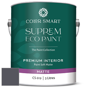 COLOR SMART CS 619 SUPREM ECO PAINT матовая краска цвет 2118-30 Ebony Slate