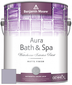 Benjamin Moore Aura 532 Bath & Spa Waterborne Interior Paint Matte Finish краска цвет 2117-50 Spring Violet