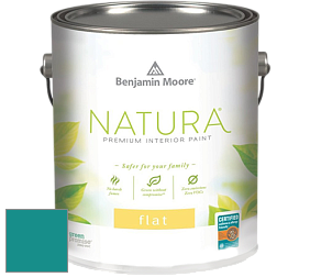 Benjamin Moore 512 Natura Interior Flat Finish матовая краска цвет 734 Tropical Teal