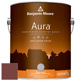 Benjamin Moore Aura 634 Waterborne Exterior Low Lustre Finish краска цвет 2084-10 Brick Red