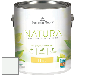 Benjamin Moore 512 Natura Interior Flat Finish матовая краска цвет OC-67 Ice Mist