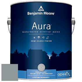 Benjamin Moore Aura 632 Waterborne Exterior Semi-Gloss Finish краска цвет 1587 Gibraltar Cliffs