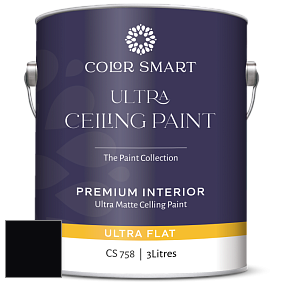 COLOR SMART CS 758 ULTRA CEILING PAINT ультраматовая краска цвет RAL 9005 