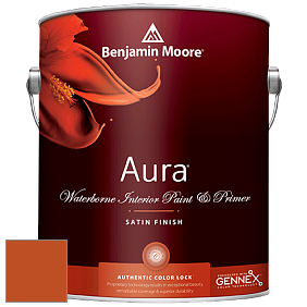 Benjamin Moore Aura 526 Waterborne Interior Satin Finish покрытие цвет RAL 2001 