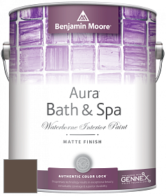 Benjamin Moore Aura 532 Bath & Spa Waterborne Interior Paint Matte Finish краска цвет 2108-10 Ferret Brown