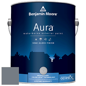 Benjamin Moore Aura 632 Waterborne Exterior Semi-Gloss Finish краска цвет 2132-40 Eclipse