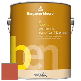 Benjamin Moore Ben W625 Premium Interior Latex Flat краска цвет 2169-10 Racing Orange