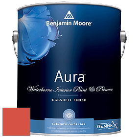 Benjamin Moore Aura 524 Waterborne Interior Eggshell Finish краска цвет 007 Piñata