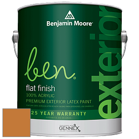 Benjamin Moore Ben 541 Waterborne Exterior Flat Finish краска цвет 2156-20 Pumpkin Blush